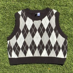 School girl sweater vest
